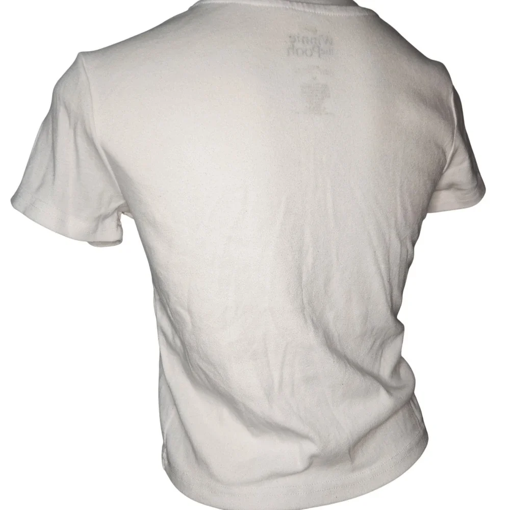 Y2k Winnie the Pooh Crop Top Embroidered "Sweet Life" lettering Medium kidcore - Picture 3 of 6